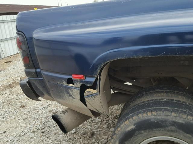 3B7MF33C92M292674 - 2002 DODGE RAM 3500 BLUE photo 9