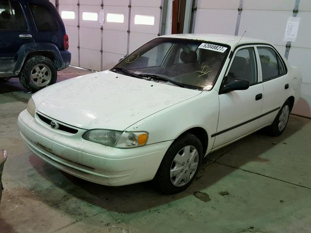 1NXBR12E3YZ372848 - 2000 TOYOTA COROLLA VE WHITE photo 2