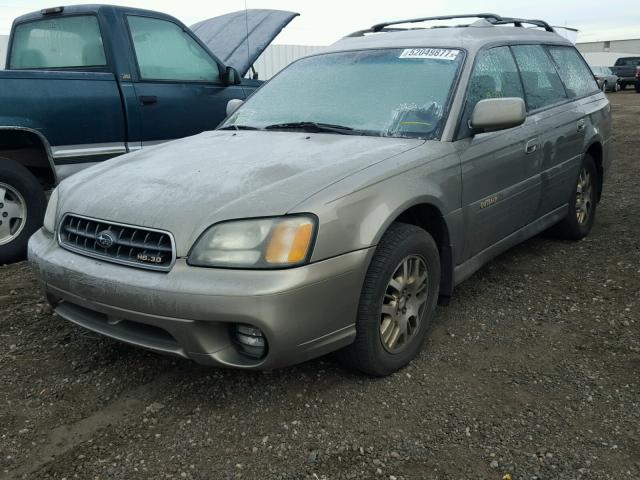 4S3BH895837654223 - 2003 SUBARU LEGACY OUT GOLD photo 2