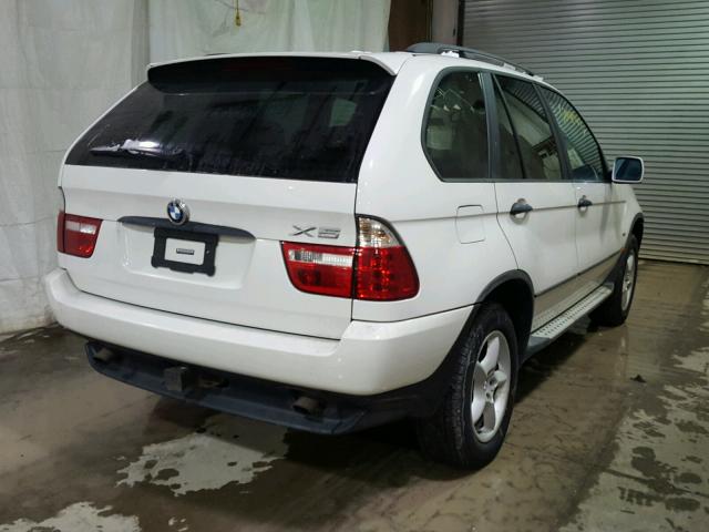 WBAFA53521LM77201 - 2001 BMW X5 3.0I WHITE photo 4