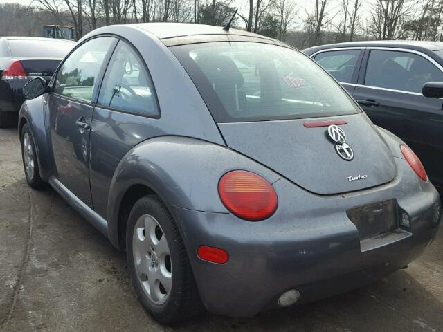 3VWCD21C32M415204 - 2002 VOLKSWAGEN NEW BEETLE GRAY photo 3