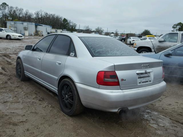 WAURD68D41A001585 - 2001 AUDI S4 2.7 QUA SILVER photo 3