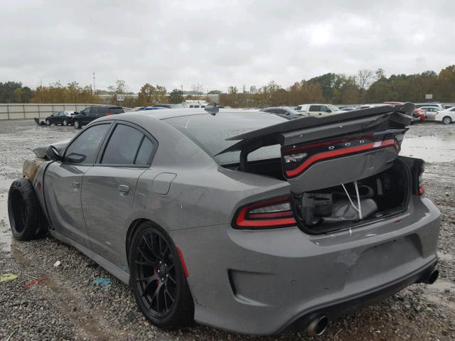 2C3CDXL93HH592879 - 2017 DODGE CHARGER SR GRAY photo 3