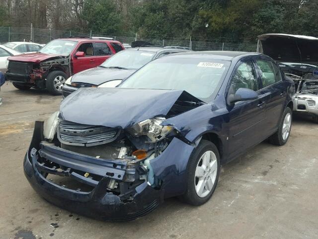 1G1AL58F787245343 - 2008 CHEVROLET COBALT LT BLUE photo 2