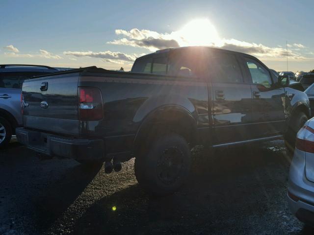 1FTRW14578FB40332 - 2008 FORD F150 SUPER BLACK photo 4