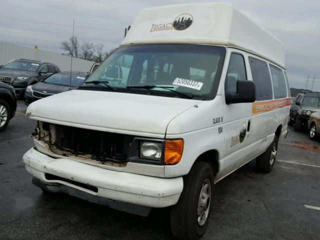 1FTNS24W76HB40602 - 2006 FORD ECONOLINE WHITE photo 2