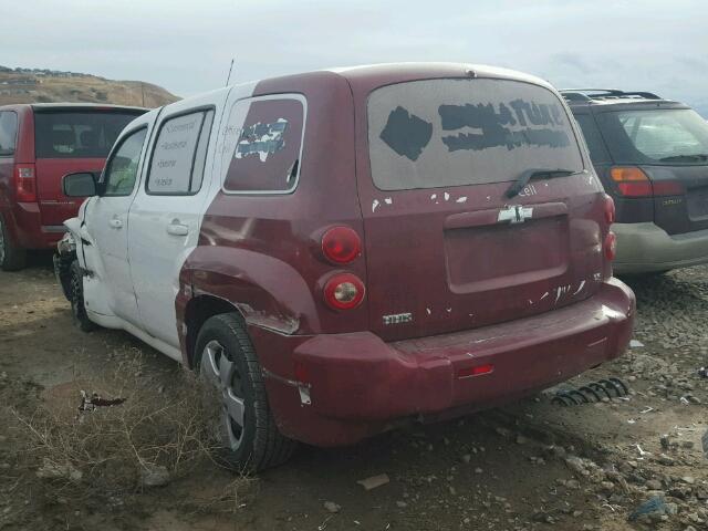3GNDA13D08S591588 - 2008 CHEVROLET HHR LS WHITE photo 3