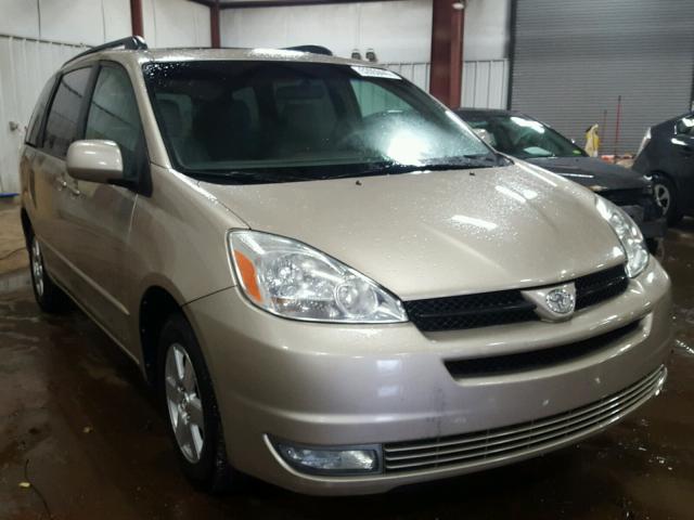 5TDZA22C04S071421 - 2004 TOYOTA SIENNA XLE GOLD photo 1