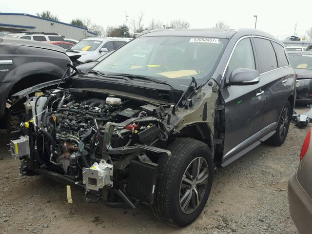 5N1DL0MN2HC521449 - 2017 INFINITI QX60 GRAY photo 2