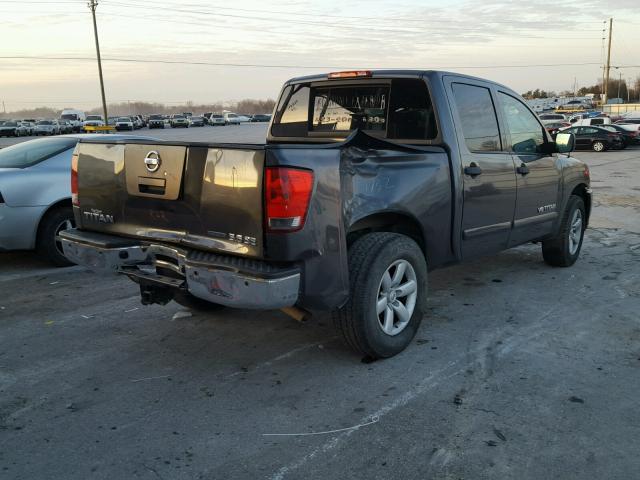 1N6BA0ED6AN317719 - 2010 NISSAN TITAN XE GRAY photo 4