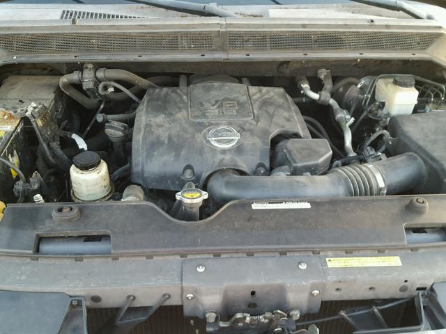 1N6BA0ED6AN317719 - 2010 NISSAN TITAN XE GRAY photo 7