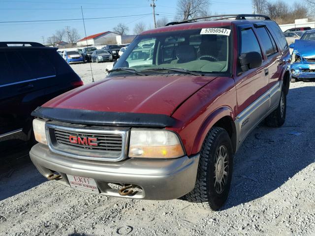 1GKDT13W912152304 - 2001 GMC JIMMY RED photo 2