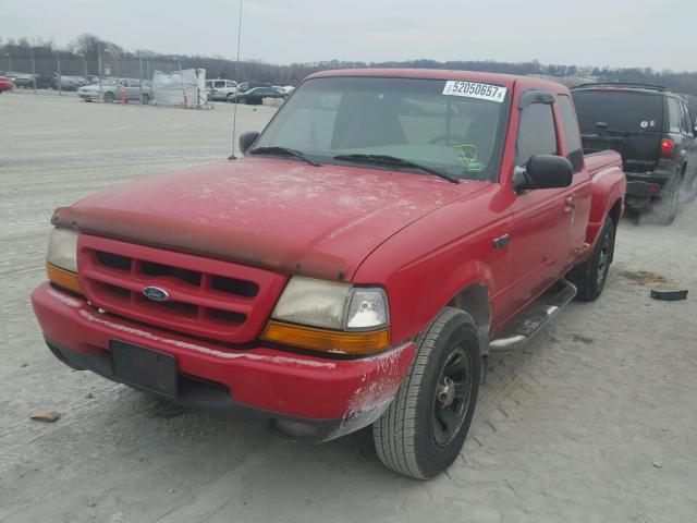 1FTYR14V7YPB16285 - 2000 FORD RANGER SUP RED photo 2