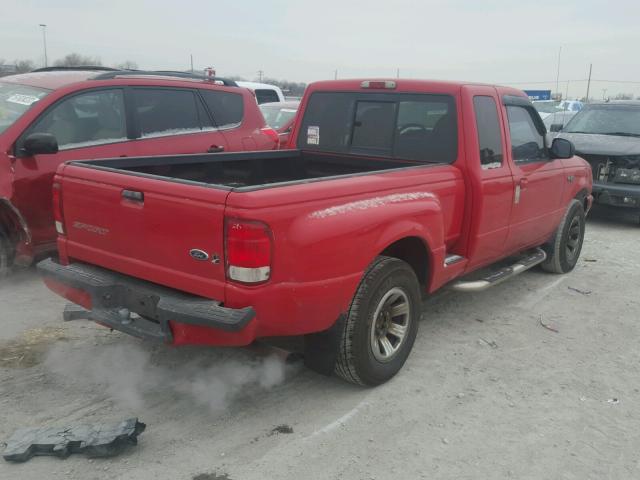 1FTYR14V7YPB16285 - 2000 FORD RANGER SUP RED photo 4