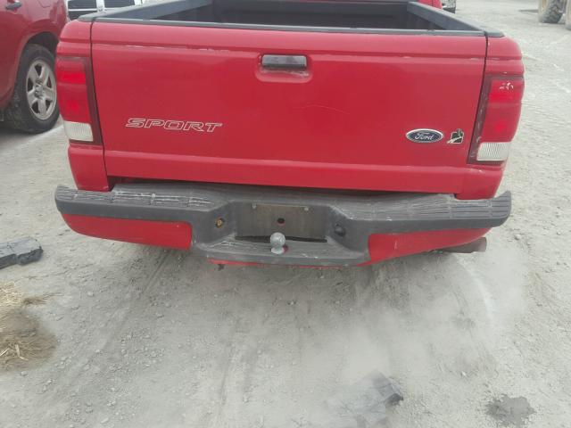 1FTYR14V7YPB16285 - 2000 FORD RANGER SUP RED photo 9