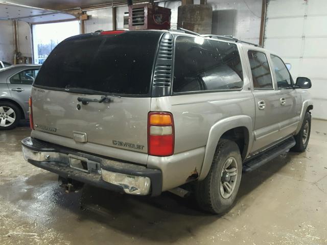 3GNFK16T0YG182034 - 2000 CHEVROLET SUBURBAN K TAN photo 4