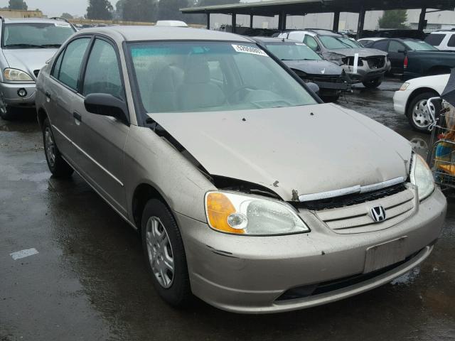 1HGES16531L030801 - 2001 HONDA CIVIC LX GOLD photo 1