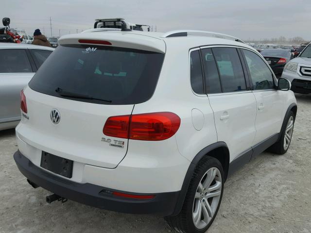 WVGBV7AX3DW534509 - 2013 VOLKSWAGEN TIGUAN S WHITE photo 4