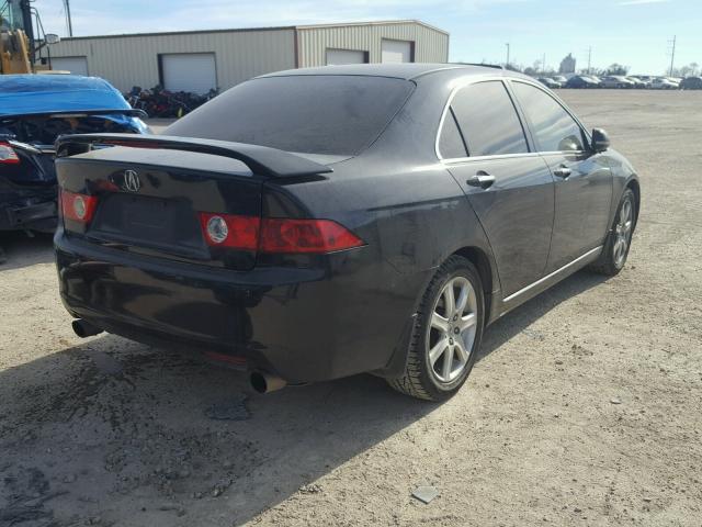 JH4CL95814C005024 - 2004 ACURA TSX BLACK photo 4