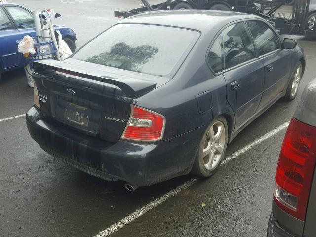 4S3BL626666212492 - 2006 SUBARU LEGACY 2.5 BLACK photo 4