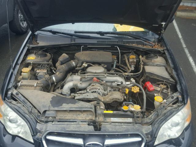 4S3BL626666212492 - 2006 SUBARU LEGACY 2.5 BLACK photo 7