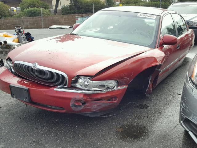 1G4CU521XX4655530 - 1999 BUICK PARK AVENU RED photo 2