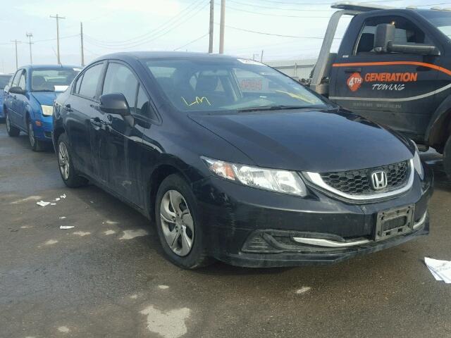 2HGFB2F59DH579320 - 2013 HONDA CIVIC LX BLACK photo 1