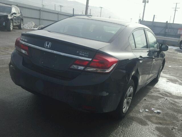 2HGFB2F59DH579320 - 2013 HONDA CIVIC LX BLACK photo 4