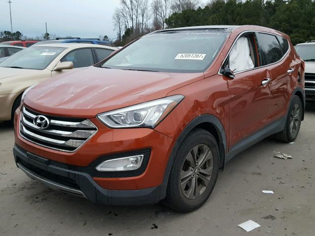 5XYZU3LBXDG042525 - 2013 HYUNDAI SANTA FE S BROWN photo 2