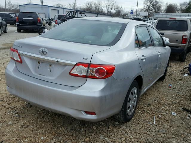 5YFBU4EE3DP107807 - 2013 TOYOTA COROLLA BA SILVER photo 4