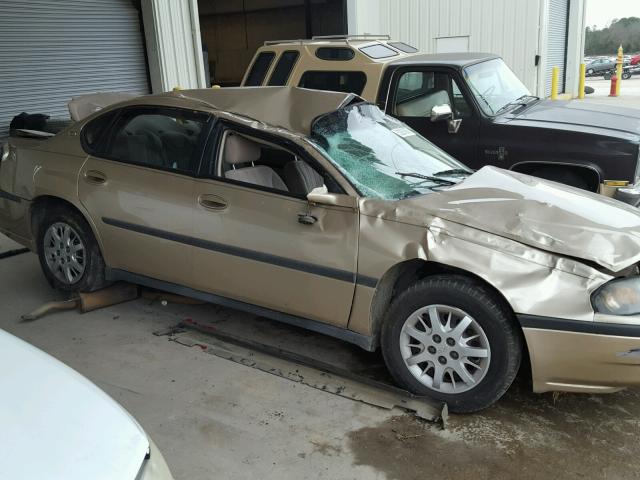 2G1WF52E659132877 - 2005 CHEVROLET IMPALA GOLD photo 9