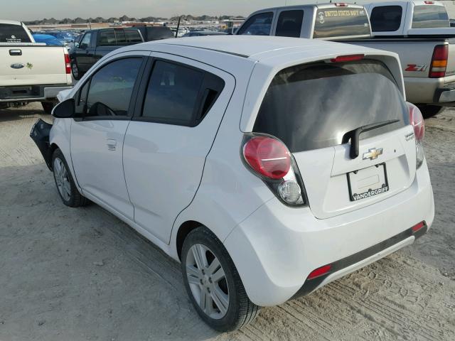 KL8CD6S99EC521930 - 2014 CHEVROLET SPARK 1LT WHITE photo 3