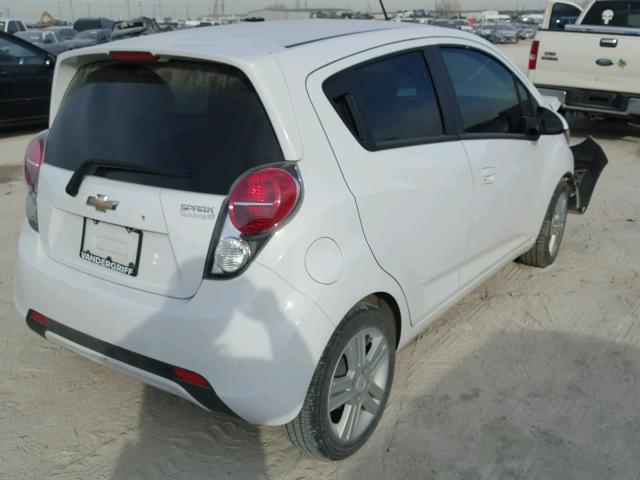 KL8CD6S99EC521930 - 2014 CHEVROLET SPARK 1LT WHITE photo 4