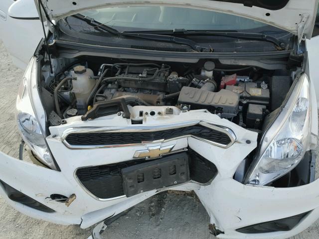 KL8CD6S99EC521930 - 2014 CHEVROLET SPARK 1LT WHITE photo 7