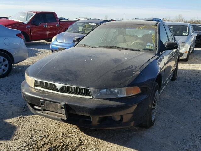 4A3AA46G31E056108 - 2001 MITSUBISHI GALANT ES BLACK photo 2