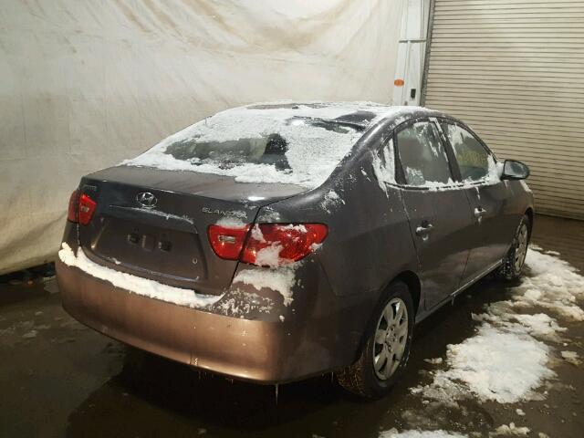 KMHDU46D67U215971 - 2007 HYUNDAI ELANTRA GL GRAY photo 4