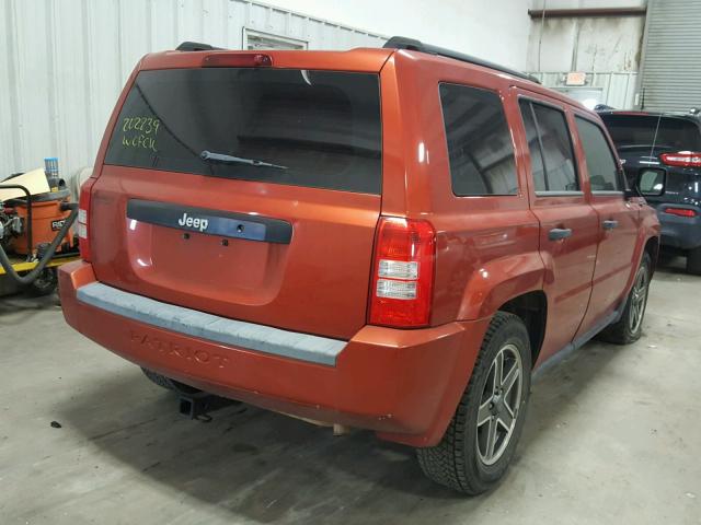 1J4FT28B09D202839 - 2009 JEEP PATRIOT SP ORANGE photo 4