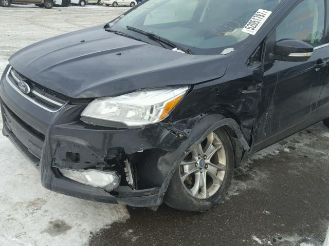 1FMCU0HX7DUC78553 - 2013 FORD ESCAPE SEL BLACK photo 9