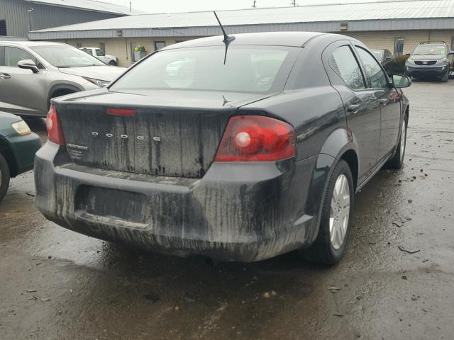 1C3CDZAB2DN576241 - 2013 DODGE AVENGER SE BLACK photo 4