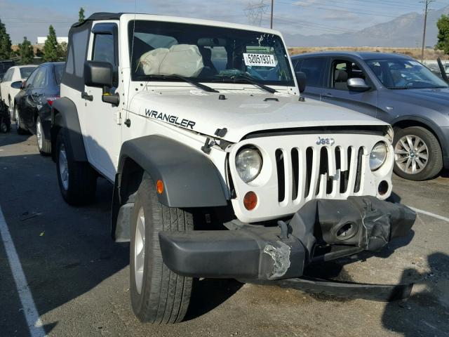 1J4FA24139L790907 - 2009 JEEP WRANGLER X WHITE photo 1