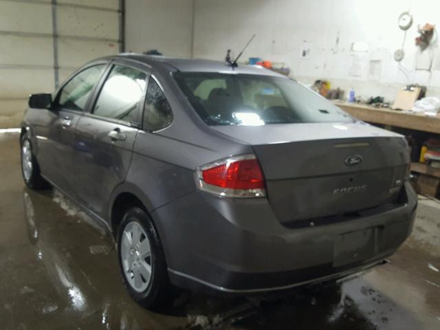 1FAHP35N99W239387 - 2009 FORD FOCUS SE GRAY photo 3