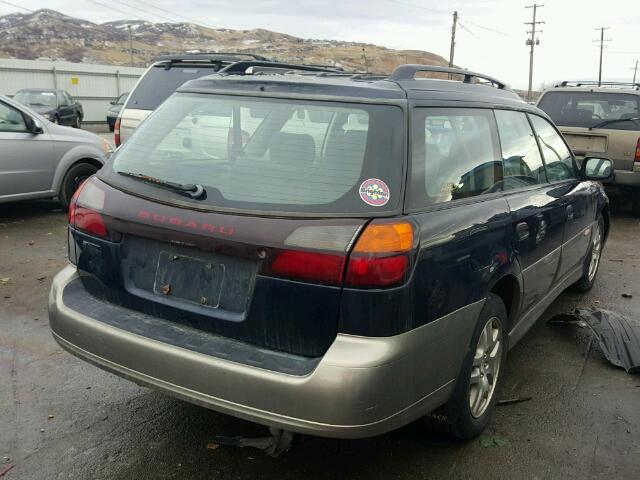 4S3BH665417627106 - 2001 SUBARU LEGACY OUT BLUE photo 4