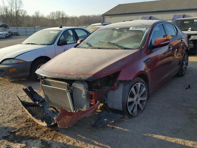 5XXGR4A67CG030663 - 2012 KIA OPTIMA SX RED photo 2