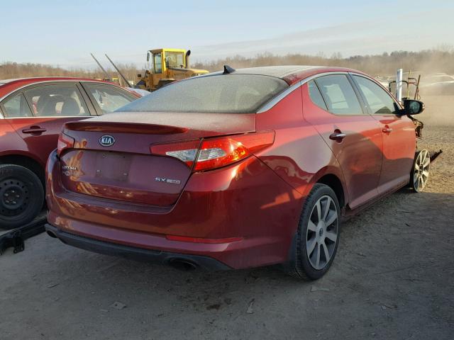 5XXGR4A67CG030663 - 2012 KIA OPTIMA SX RED photo 4