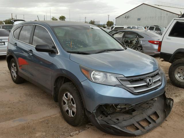 5J6RM3H38DL027425 - 2013 HONDA CR-V LX BLUE photo 1