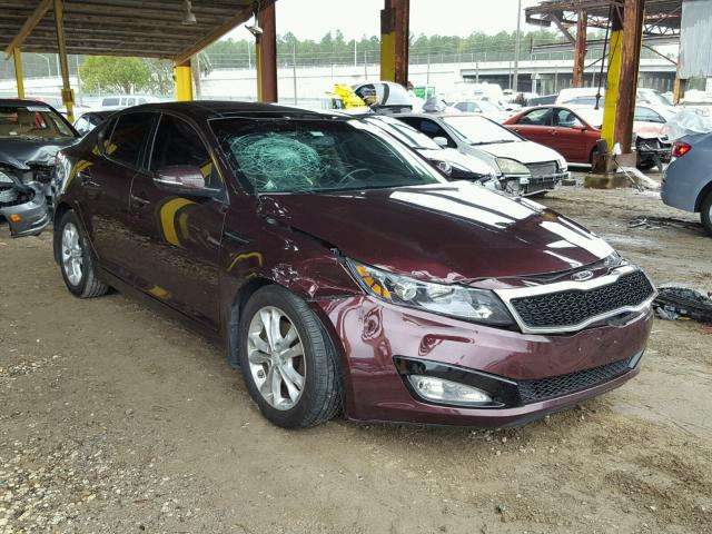 5XXGN4A72DG134791 - 2013 KIA OPTIMA EX BURGUNDY photo 1