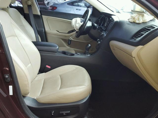 5XXGN4A72DG134791 - 2013 KIA OPTIMA EX BURGUNDY photo 5