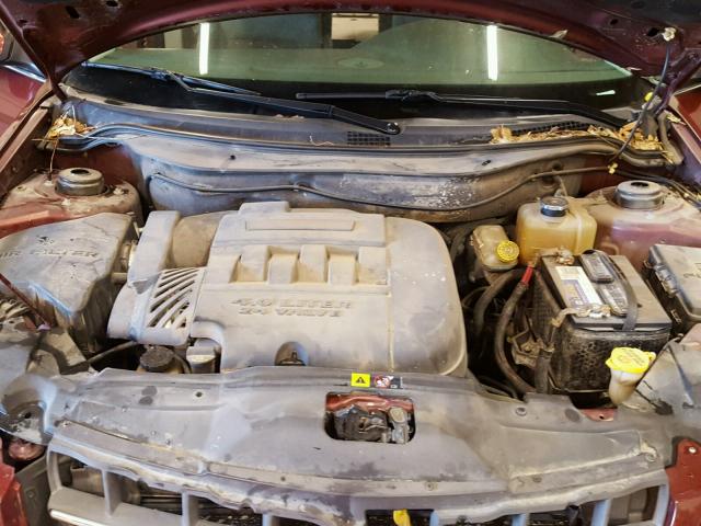 2A8GF68X47R255518 - 2007 CHRYSLER PACIFICA T BURGUNDY photo 7