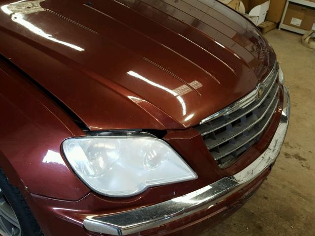 2A8GF68X47R255518 - 2007 CHRYSLER PACIFICA T BURGUNDY photo 9