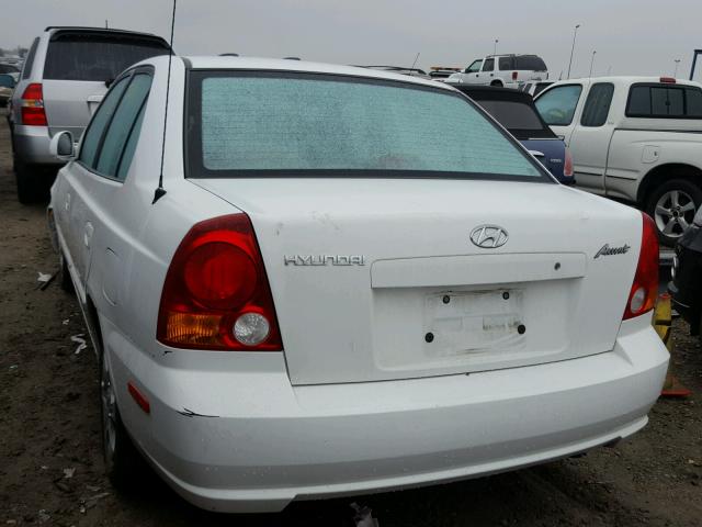 KMHCG45C53U474151 - 2003 HYUNDAI ACCENT GL WHITE photo 3